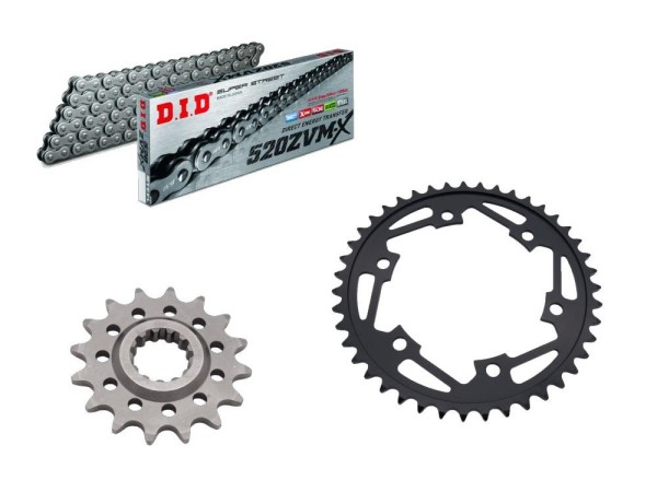 DID Kettensatz passend für Yamaha Tracer 7 / GT (Bj.25-) DID520 Kette