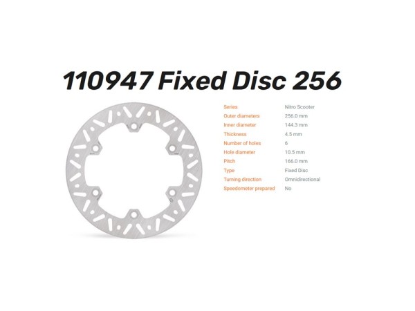 Moto-Master Bremsscheibe Nitro hinten passend für Honda NSS / SH / ADV - 110947