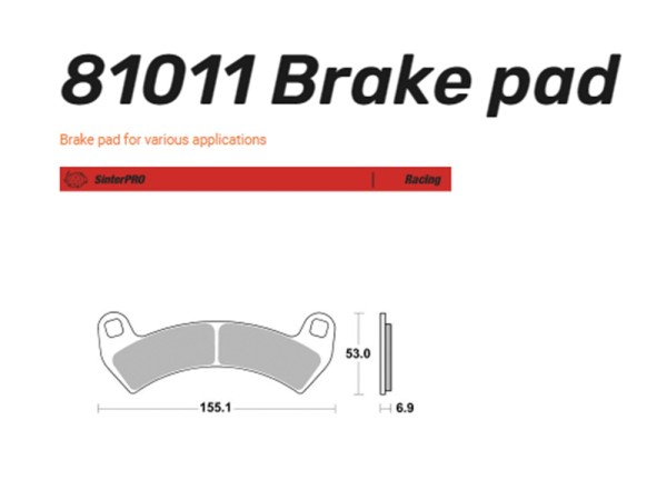 Moto-Master Bremsbelag hinten und vorn Racing Series - 81011 / 81911