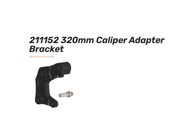 Supermoto Adapter-Straße 320mm - 211152 211153 Caliper adapter passend für Yamaha XTZ Tenere 700