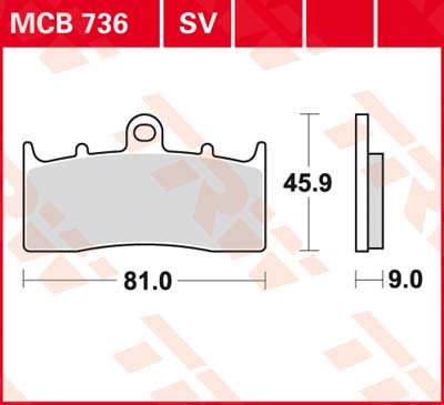MCB736: Lucas Scheibenbremsbeläge vorn MCB736