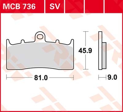 MCB736: Lucas Scheibenbremsbeläge vorn MCB736