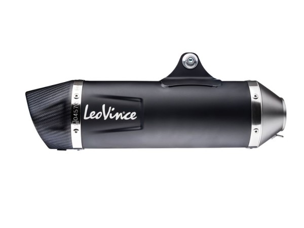 LeoVince Slip-On Nero mit Kat Vespa GTS 125 Iget ABS (Bj.21-24) - 14080K