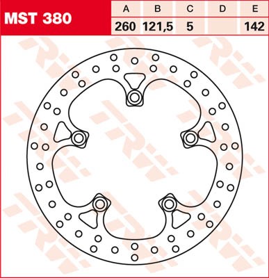 TRW Lucas Bremsscheibe MST 380 / MST380