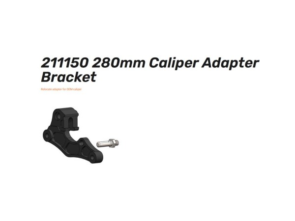 Supermoto Adapter-Straße 280mm - 211150 Caliper adapter passend für Kawasaki KX KLX / Suzuki RM RM-Z