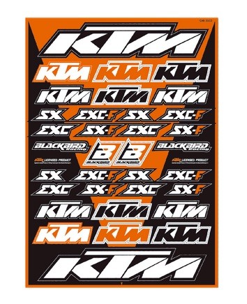 Universal-Aufkleber Set von BlackBird Racing - passend für KTM 5523