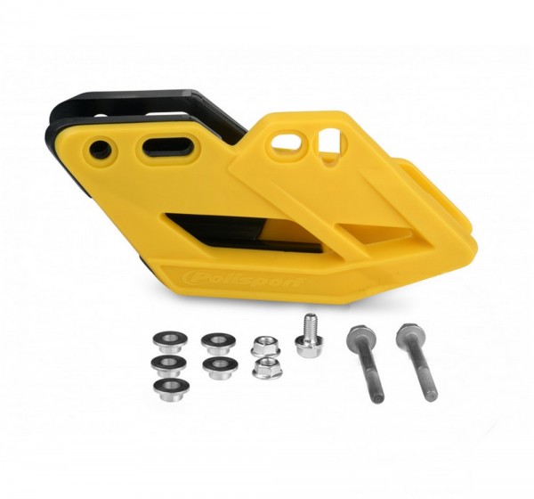 Kettenführungssatz gelb passend für Suzuki RM-Z 250 / RM-Z 450 Polisport