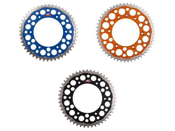 Kettenrad Renthal 48 50 52 Zähne - (520) orange blau schwarz passend für KTM