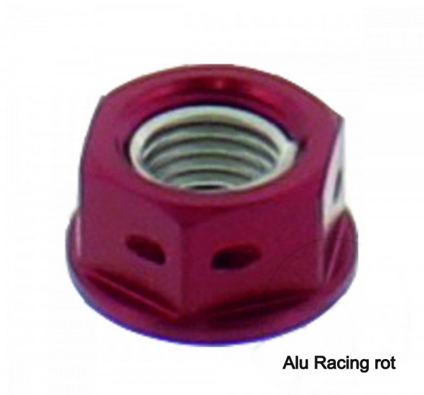 Mutter Kettenrad M10x1.25 blau rot schwarz titan Alu