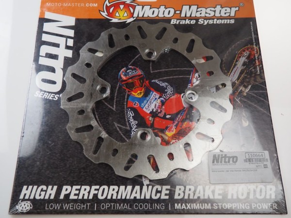 Moto-Master Bremsscheibe hinten passend für Honda XL 600 650 700 V Transalp PD06 PD10 RD10 RD11 RD13