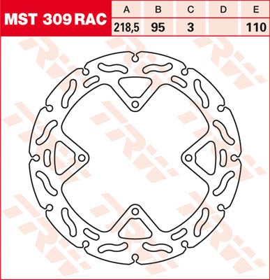 TRW Lucas Racing Bremsscheibe MST 309 RAC / MST309RAC