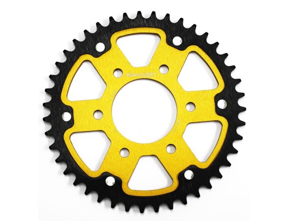 Kettenrad Stealth 43 45 Zähne rot schwarz gold silber supersprox (530) passend für Ducati 950 1200 1