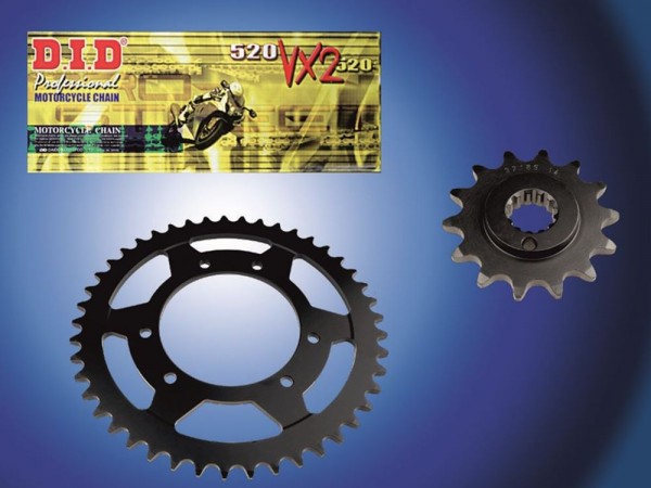 DID Kettensatz passend für Mondial Sport Classic 300i ABS (Bj.20-) DID520 diverse Kette