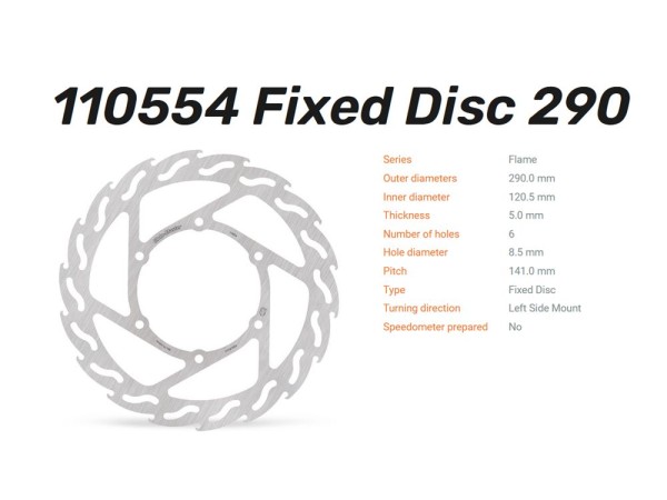 Moto-Master Bremsscheibe Flame vorn passend für Suzuki Inazuma 250 - 110554
