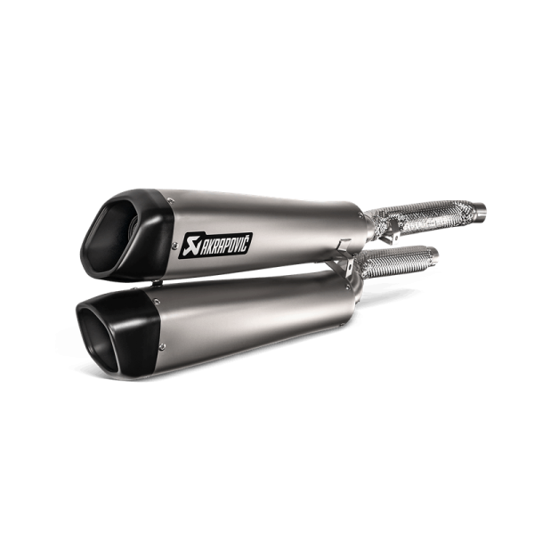 Akrapovic Slip On Schalldämpfer Titan passend für Triumph Scrambler 1200; Baujahre: 2019-2020