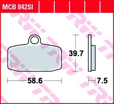MCB842SI, MCB 842SI Lucas Sinter Bremsbeläge vorn Bremsbelag MCB842SI