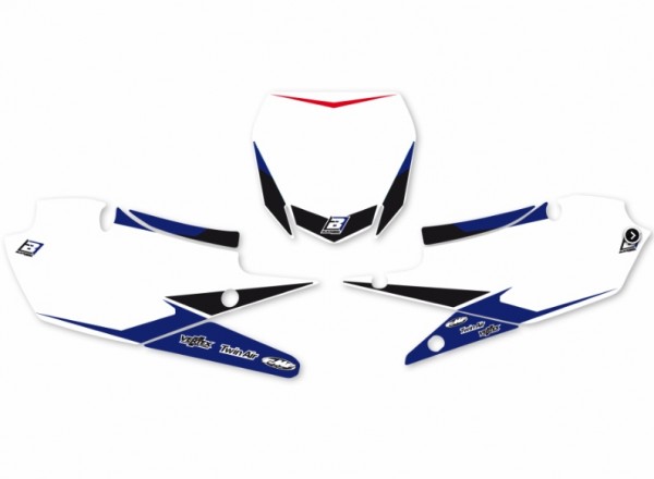 Startnummerfelder Aufkleber-Set von Black Bird Racing passend für Yamaha YZ 250 F 4T / 450 F, Baujah