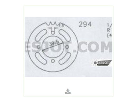 Kettenrad Stahl 43 Zähne - (415) passend für Hercules Supra 2 D, Supra 4 20-0294-43