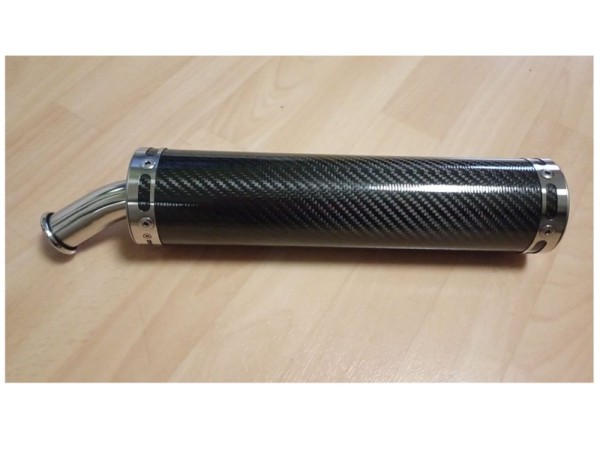 Giannelli Street 2T - Endtopf Carbon passend für Cagiva Raptor 125 (Bj.04-07) / N1 Planet (Bj.99-03)