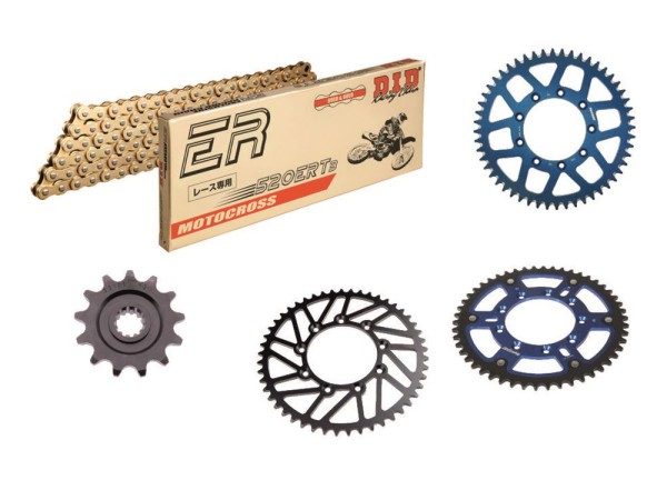 DID Kettensatz passend auf TM MX 144 (Bj.12-18) DID520 diverse Kette