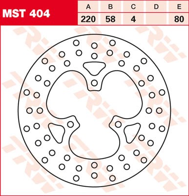 TRW Lucas Bremsscheibe MST 404 / MST404