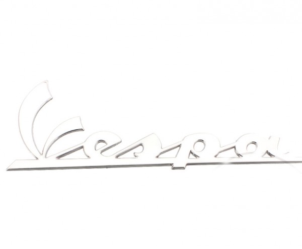 Dekor-Schriftzug Vespa chrom oder silber - Originalersatzteil
