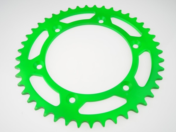 Kettenrad Stahl 44 neongrün Zähne - (520) CNC Husqvarna TE 610 510 Suzuki DR 350 Beta 250RR