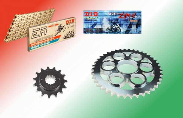 DID Kettensatz passend für Ducati 955 Panigale V2 ab Bj 20 mit DID520ZVMX / ERV-7 Kette