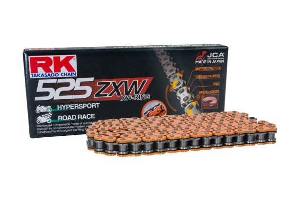RK Kettensatz passend für KTM Super Duke 1290 R / GT ABS (Bj.14-) 525ZXW Kette orange