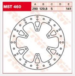 TRW Lucas Bremsscheibe vorn MST 460 passend für Suzuki GW 250 Inazuma Bj. 13-