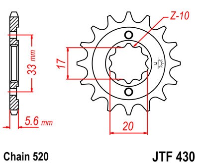 Ritzel Kettenritzel SuperSport SS 12 - 15 Zähne (520)