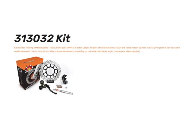 Moto-Master Supermoto Racing Kit Flame Floating 320 passend für Kawasaki KLX KX - 313032 313032R