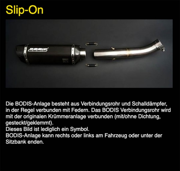 Bodis MGPX 2 Endschalldämpfer passend für Honda CB 1000 R, Baujahre: ab 2018