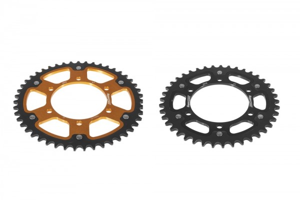 Kettenrad Stealth 41 45 47 48 49 51 Zähne - (520) schwarz / gold passend für Triumph RST-2013