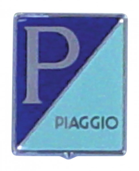 Emblem passend für Piaggio 37x46mm, Originalersatzteil passend für Piaggio / Vespa, Baujahre: 1962-2