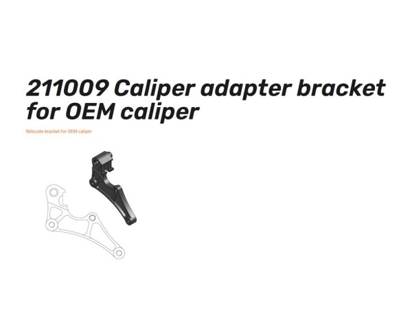 Oversize Adapter 320 mm schwarz - 211009 Caliper adapter bracket