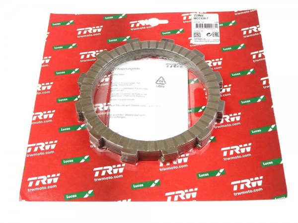 TRW Lucas Kupplungslamellenset (7 st.) MCC530-7 Beta / Husaberg / KTM