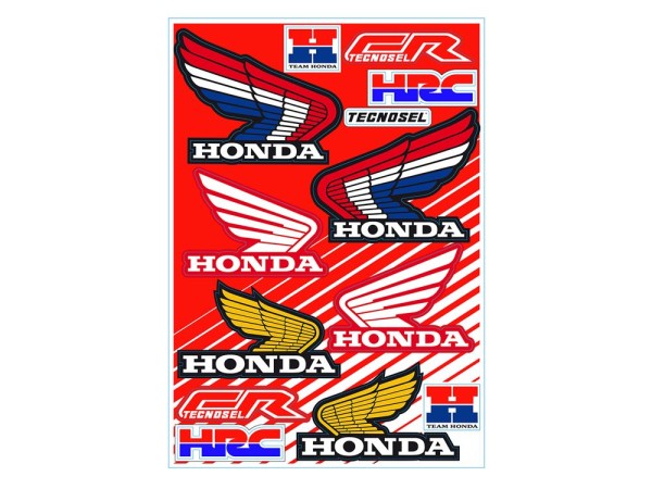 Aufkleber Sponsor BlackBird Racing passend für Honda Vintage - Bogen 50x35 cm - 51V00
