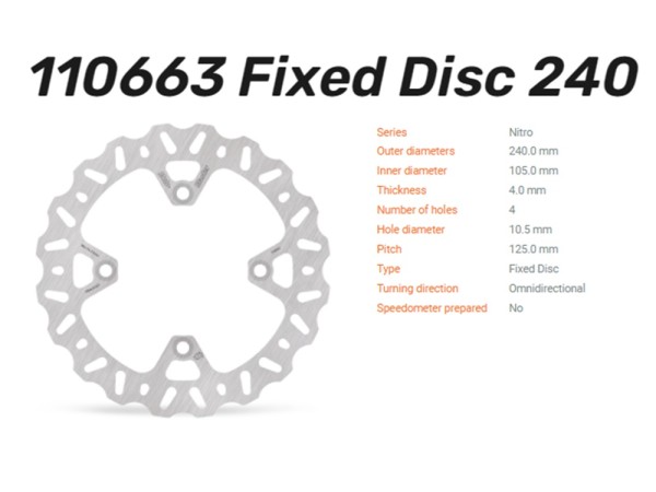 Moto-Master Bremsscheibe Nitro - 110663