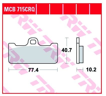 Brembo Racingbelag 107684830 - 1 stück