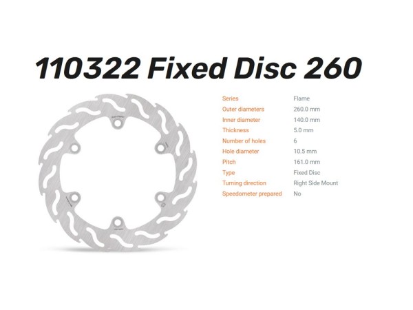 Moto-Master Bremsscheibe Flame hinten passend für Suzuki B-King / Hayabusa