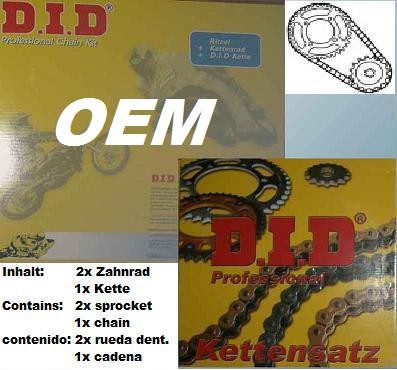 DID Kettensatz passend für Honda CBR 900 RR SC28 SC29 mit DID 530 ZVM-X X-Ring Kette