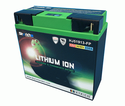 Batterie Lithium-Ionen HJ51913-FP 12V / 86 WH im Nylongehäuse passend für BMW und Laverde