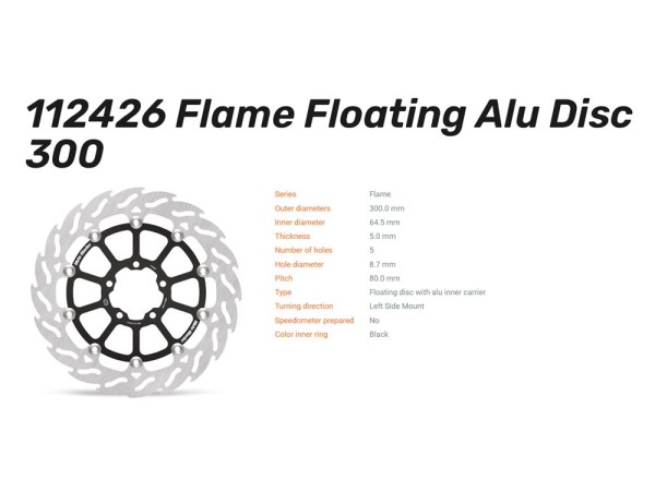 Moto-Master Bremsscheibe Flame Floating passend für KTM Duke 990 - 112426 112427