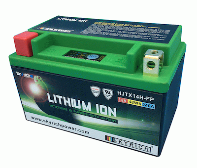 Batterie Lithium-Ionen HJTX14H-FP 12V / 48 WH im Nylongehäuse passend für Kawasaki