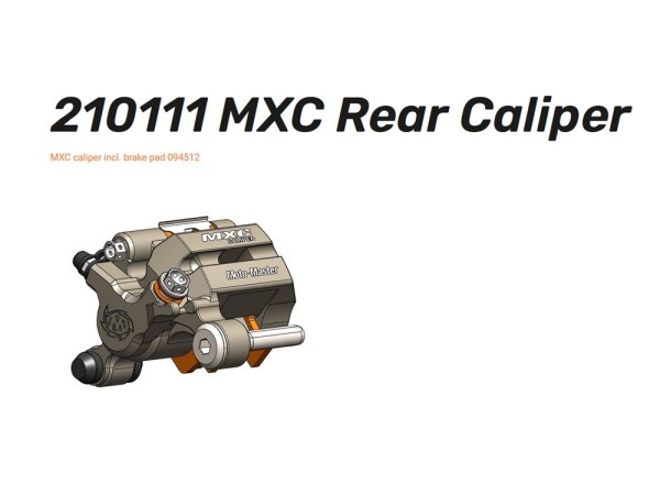 Moto-Master Bremssattel MXC mit Bremsbelag hinten - 2101111