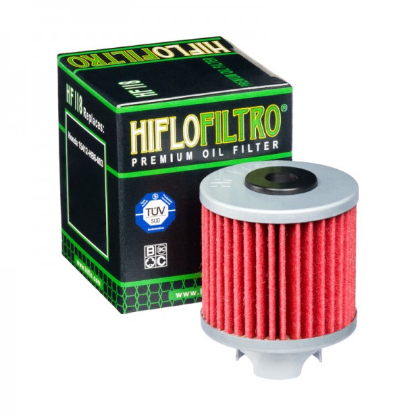 Hiflo Ölfilter HF118, HF 118 Motorradölfilter passend für Honda ATC 125 M