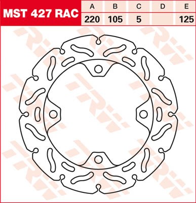 TRW Lucas Racing Bremsscheibe MST 427 RAC / MST427RAC