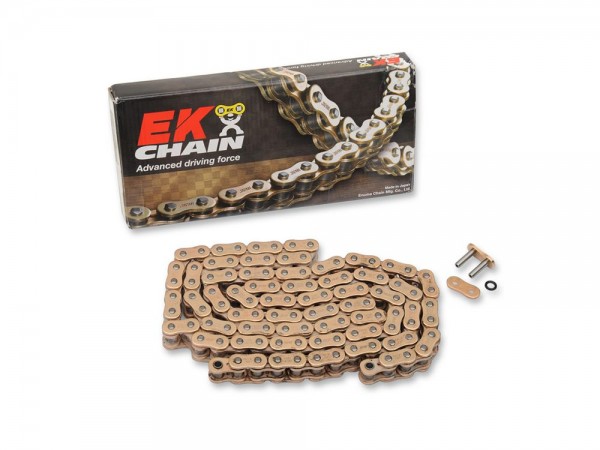 Kette ENUMA 530ZVX-3 Quadra-X-Ring Kette Wunschlänge gold / anthrazit