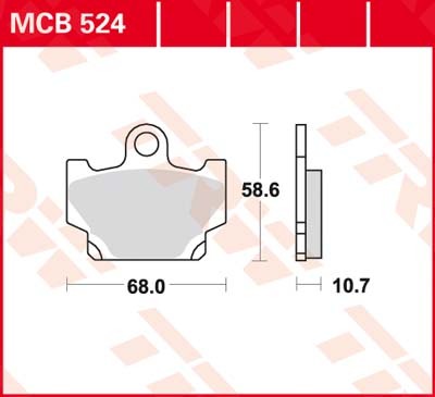 MCB524, MCB 524 Lucas Bremsbeläge MCB524